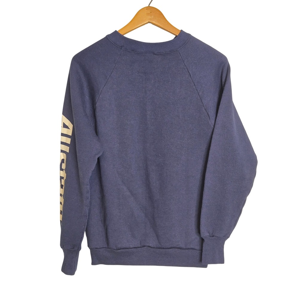 Vintage Fruit of the Loom Allstate Sweatshirt Navy Blue Made in USA Medium - Picture 3 of 5